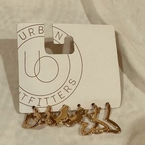 Urban Outfitters Hoop Earring 3 Pack - New Never Been Worn